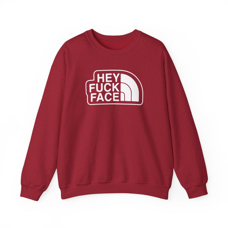 Aba and Preach Hey Fuck Face Unisex Heavy Blend™ Crewneck Sweatshirt