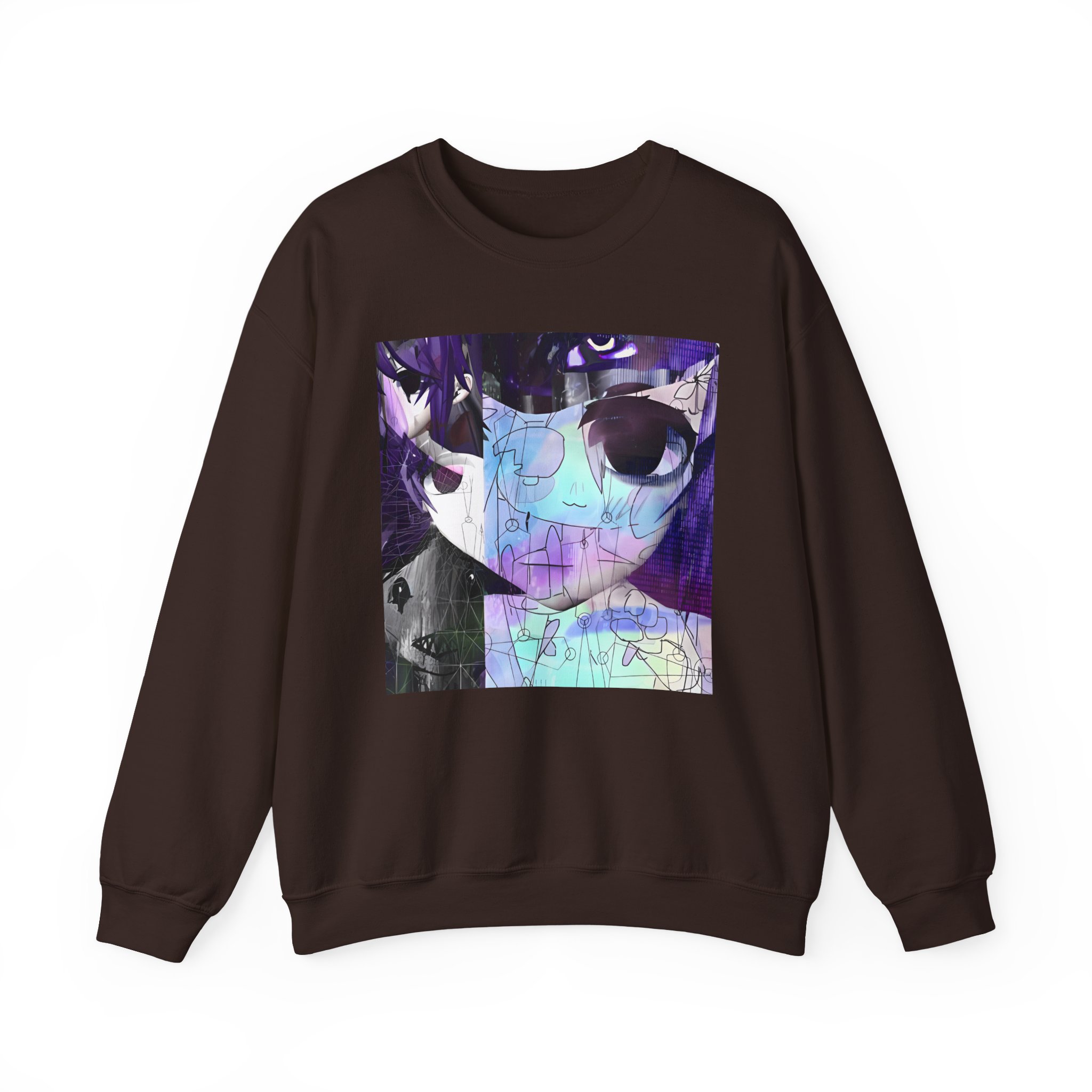 Sewerslvt Skitzofrenia Simulation Album Cover Unisex Heavy Blendâ„¢ Crewneck Sweatshirt