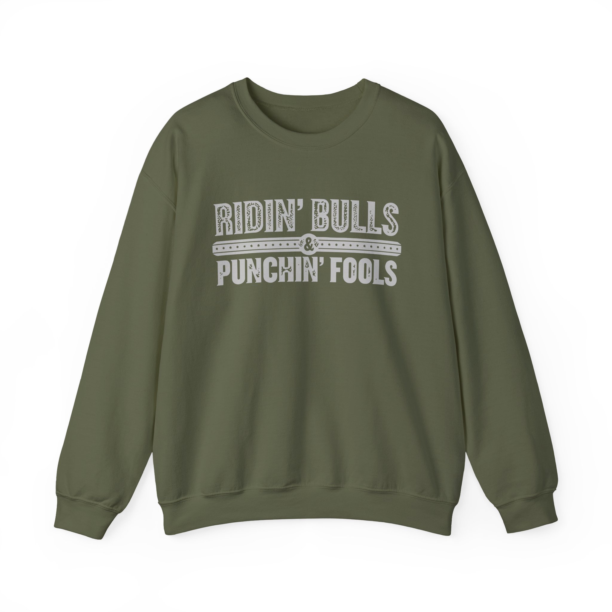 Dale Brisby Ridin' Bulls & Punchin' Fools Unisex Heavy Blendâ„¢ Crewneck Sweatshirt