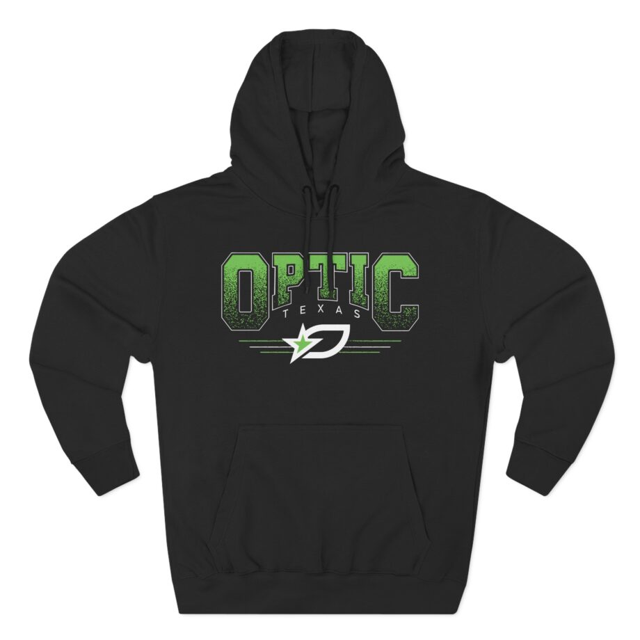 Optic Texas Slogan Three-Panel Fleece Hoodie