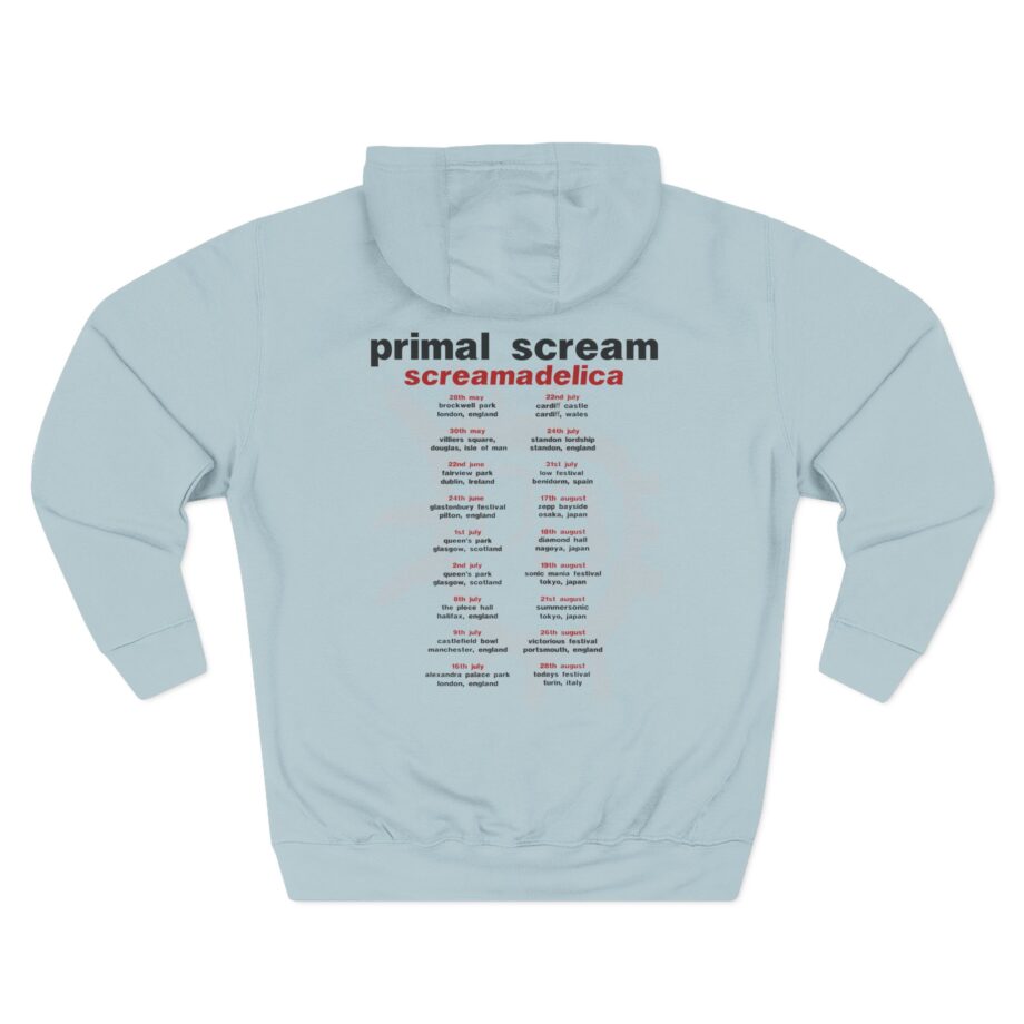 Primal Scream Screamadelica Tour Three-Panel Fleece Hoodie