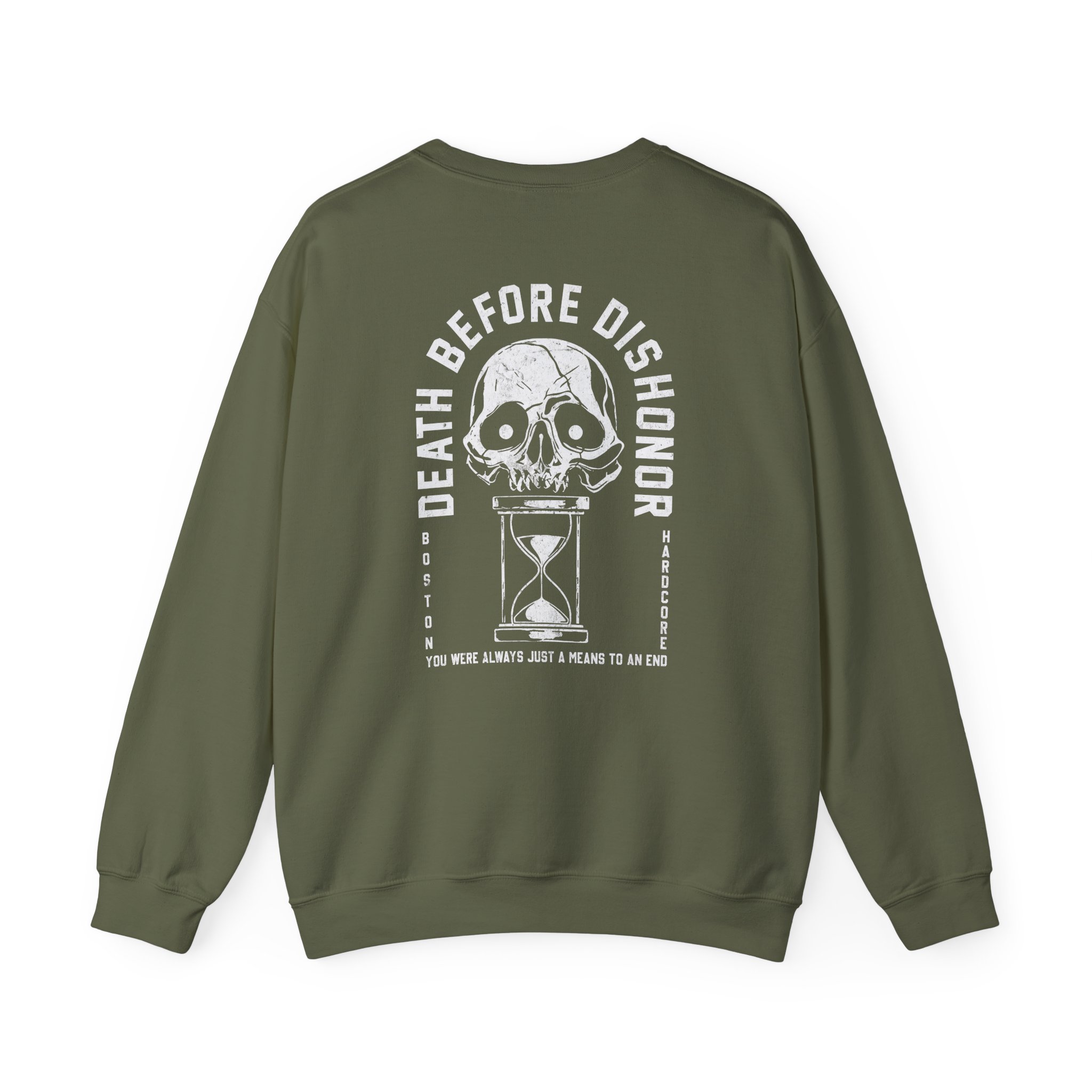 Death Before Dishonor Hourglass Unisex Heavy Blendâ„¢ Crewneck Sweatshirt