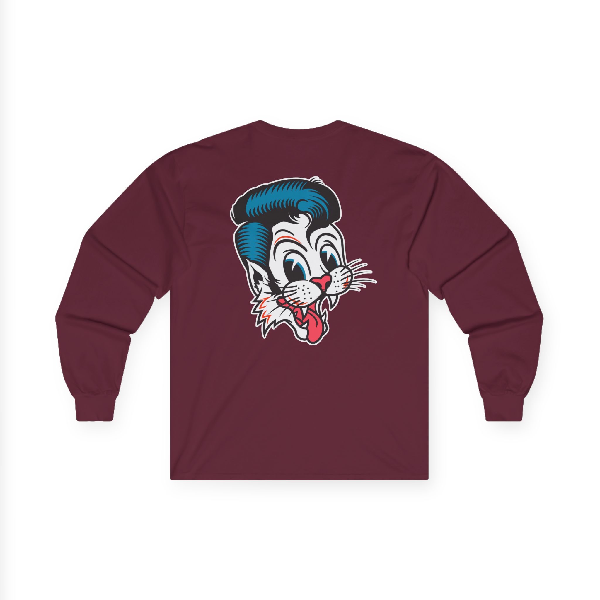 Stray Cats Cat Head Logo Unisex Ultra Cotton Long Sleeve Tee