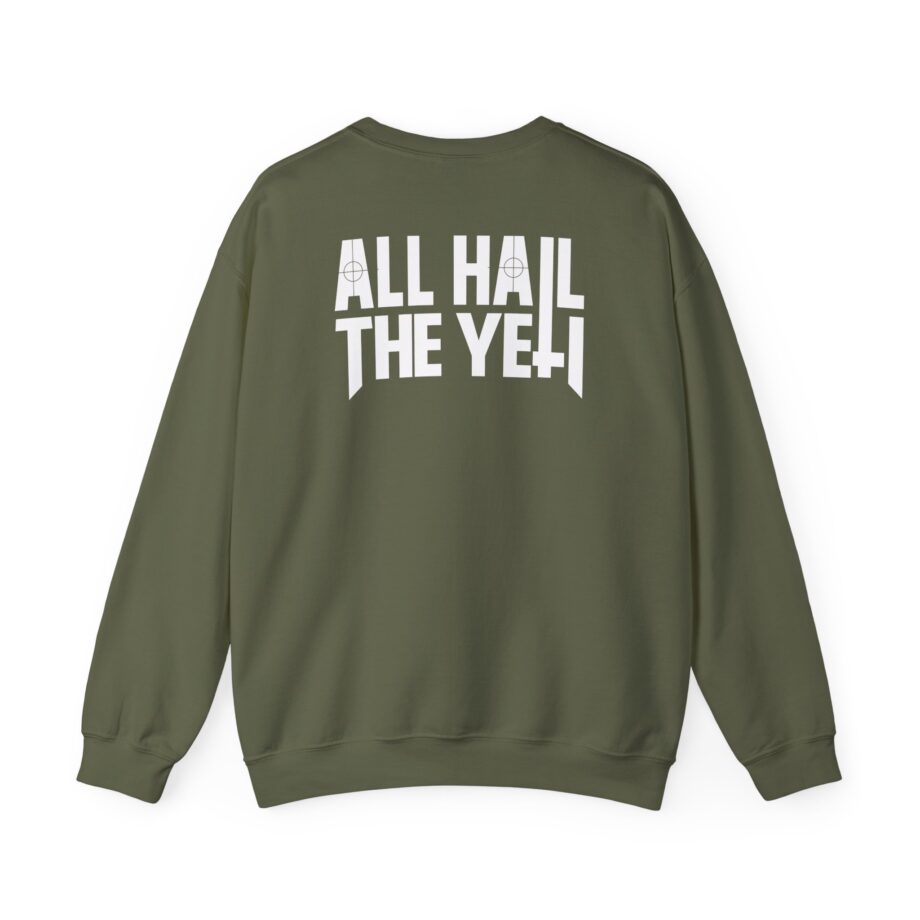 All Hail the Yeti Side Logo Unisex Heavy Blend™ Crewneck Sweatshirt