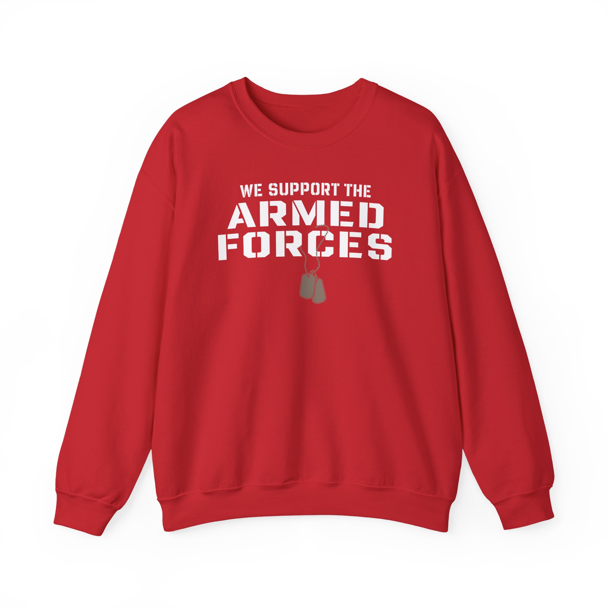 Valuetainment We Support the Armed Forces Unisex Heavy Blendâ„¢ Crewneck Sweatshirt