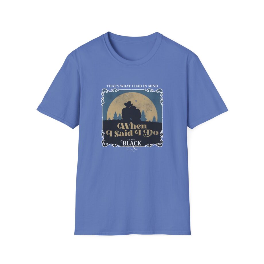 Clint Black When I Said I Do Illustrated Unisex Softstyle T-Shirt