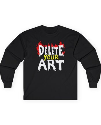 Drawfee Delete Your Art Unisex Ultra Cotton Long Sleeve Tee