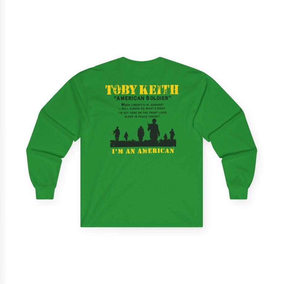 Toby Keith American Soldier Helicopter Unisex Ultra Cotton Long Sleeve Tee