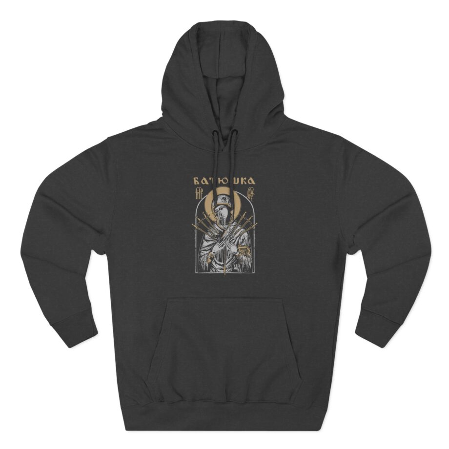 Batushka Mary Dagger Three-Panel Fleece Hoodie