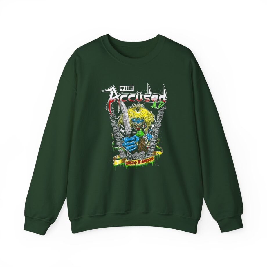 Accused Ad Goddess of the Underworld Unisex Heavy Blend™ Crewneck Sweatshirt