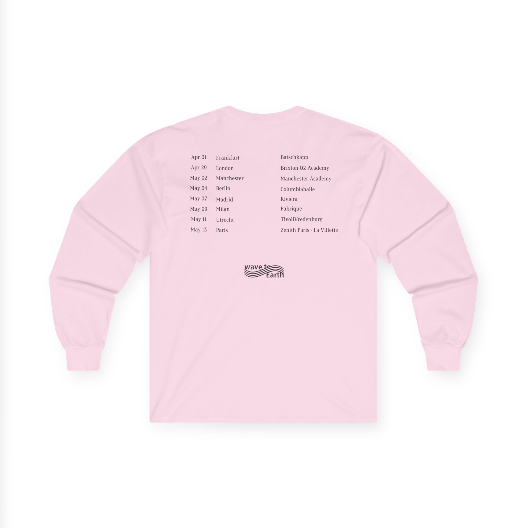 Wave to Earth "0.03 World Tour in Europe Unisex Ultra Cotton Long Sleeve Tee