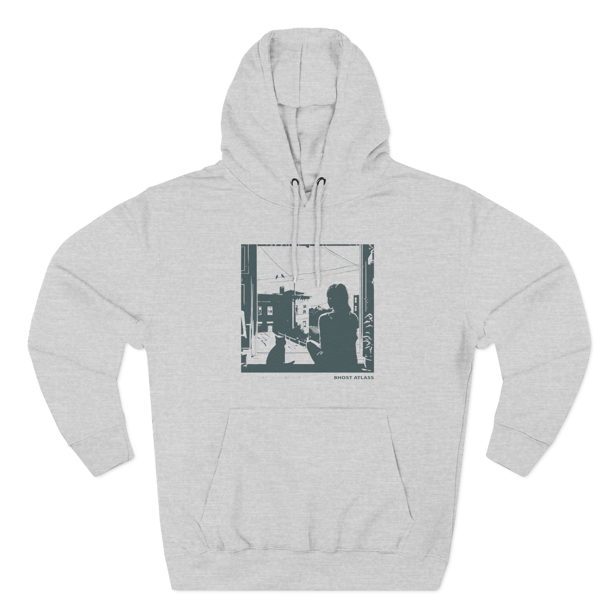 Ghost Atlas Dust of the Human Shape Three-Panel Fleece Hoodie