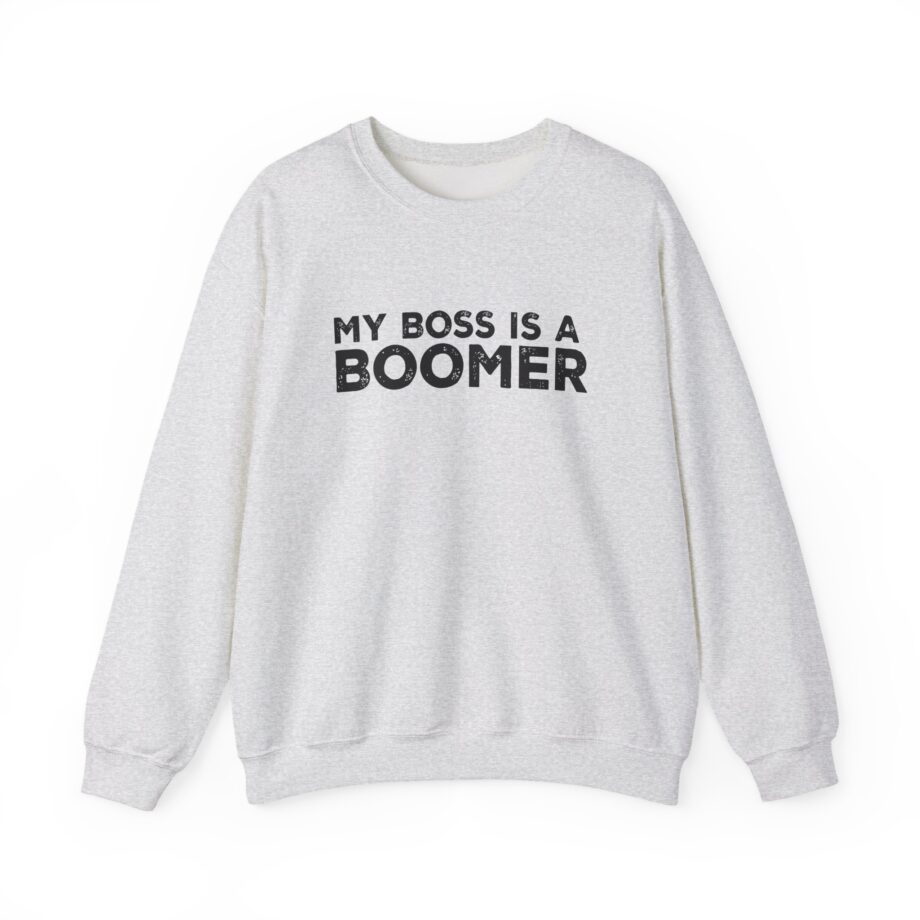 Kat Timpf My Boss is a Boomer Unisex Heavy Blend™ Crewneck Sweatshirt