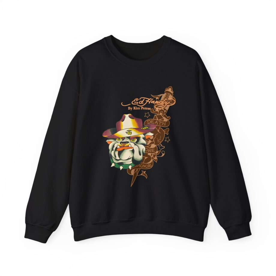 Kim Petras Bulldog Boxy Unisex Heavy Blend™ Crewneck Sweatshirt