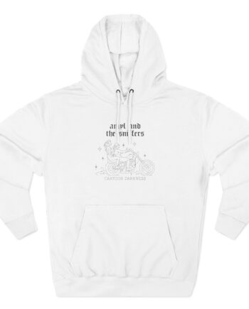 Amyl and the Sniffers Motorbike  Three-Panel Fleece Hoodie