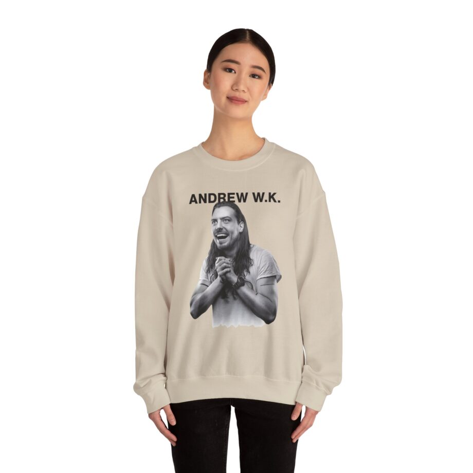 Andrew Wk Happy Unisex Heavy Blend™ Crewneck Sweatshirt
