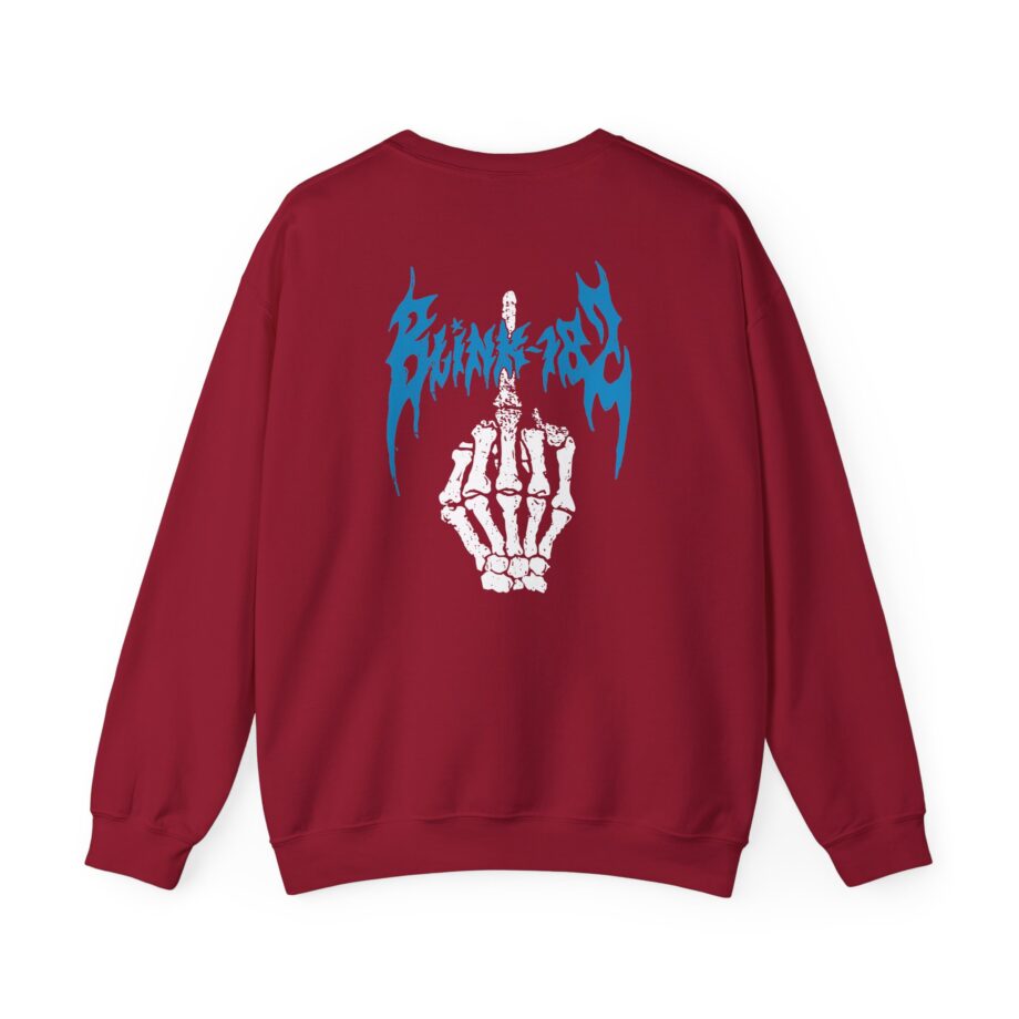 Blink 182 Middle Finger Unisex Heavy Blend™ Crewneck Sweatshirt