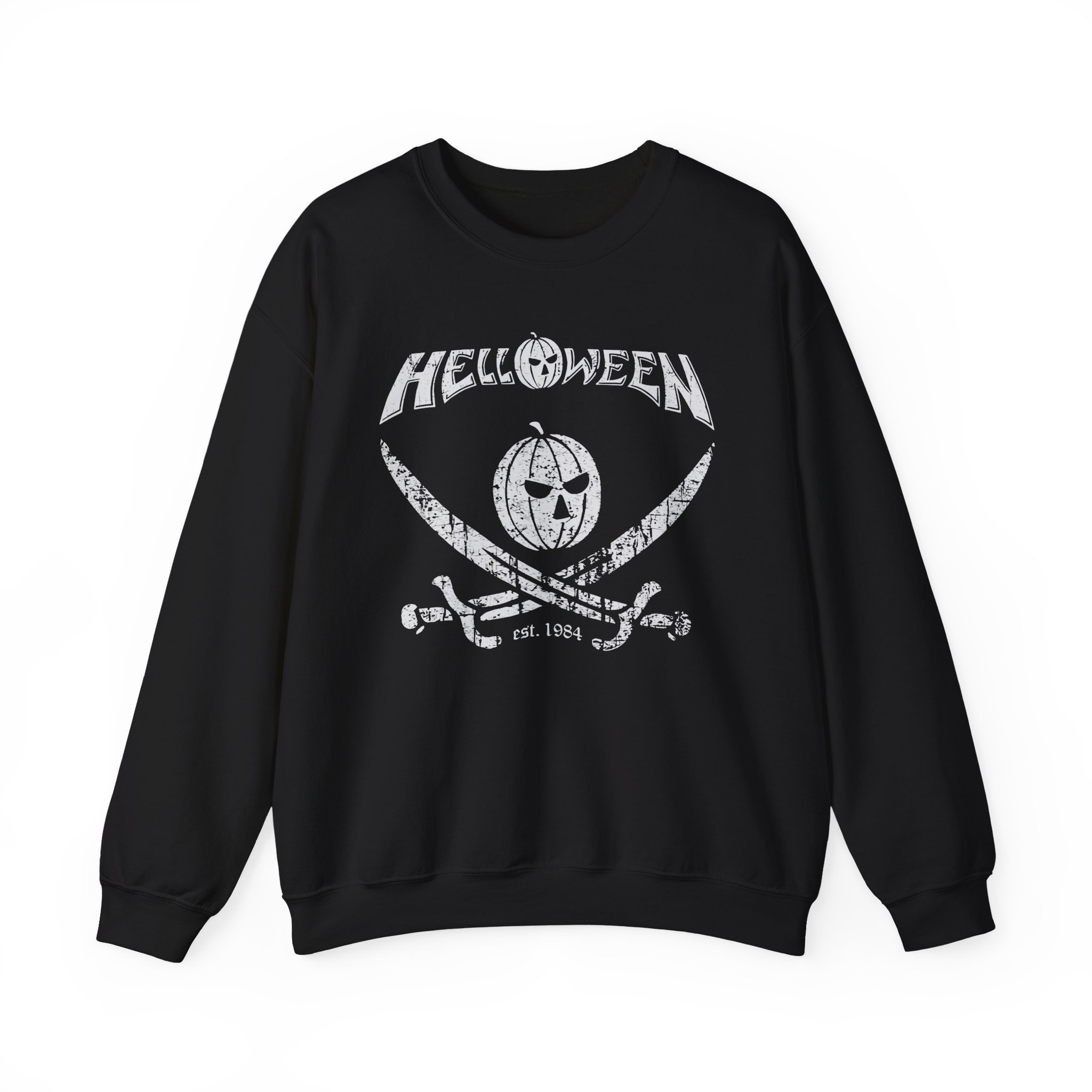 Helloween Pirate Pumpkin Unisex Heavy Blendâ„¢ Crewneck Sweatshirt