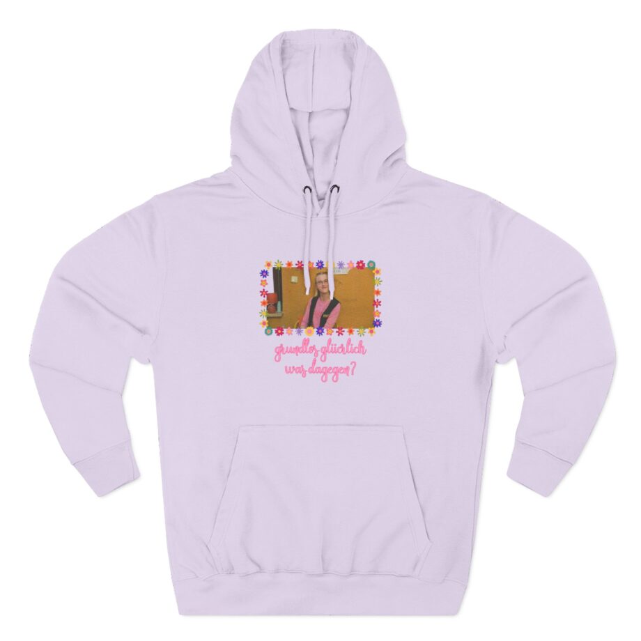 Feinkost Kolinski - Grundlos Glücklich Was Dagegen Three-Panel Fleece Hoodie