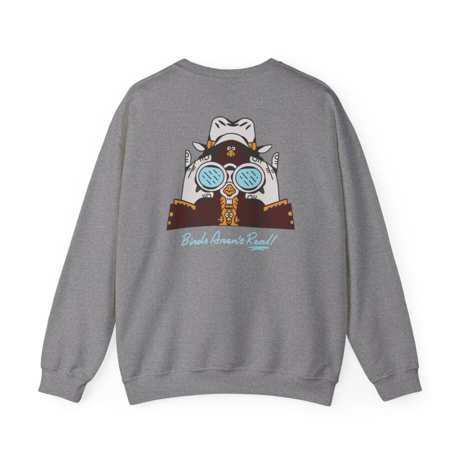 Birds Arent Real Trench Coat Hemp Unisex Heavy Blend™ Crewneck Sweatshirt