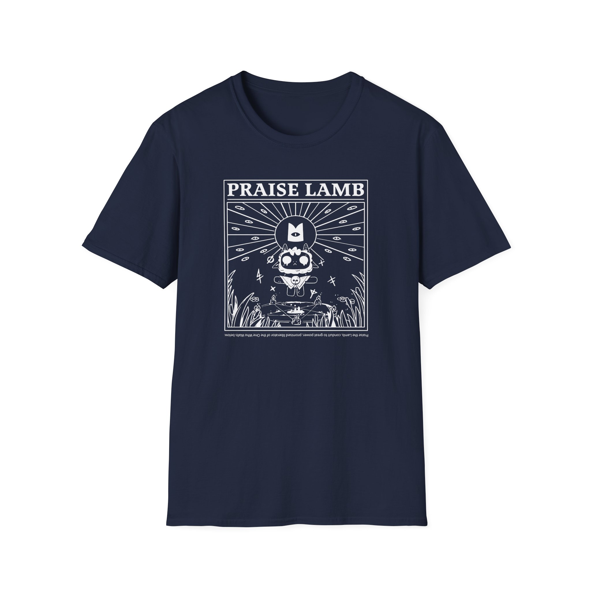 Cult of the Lamb Praise Lamb Unisex Softstyle T-Shirt