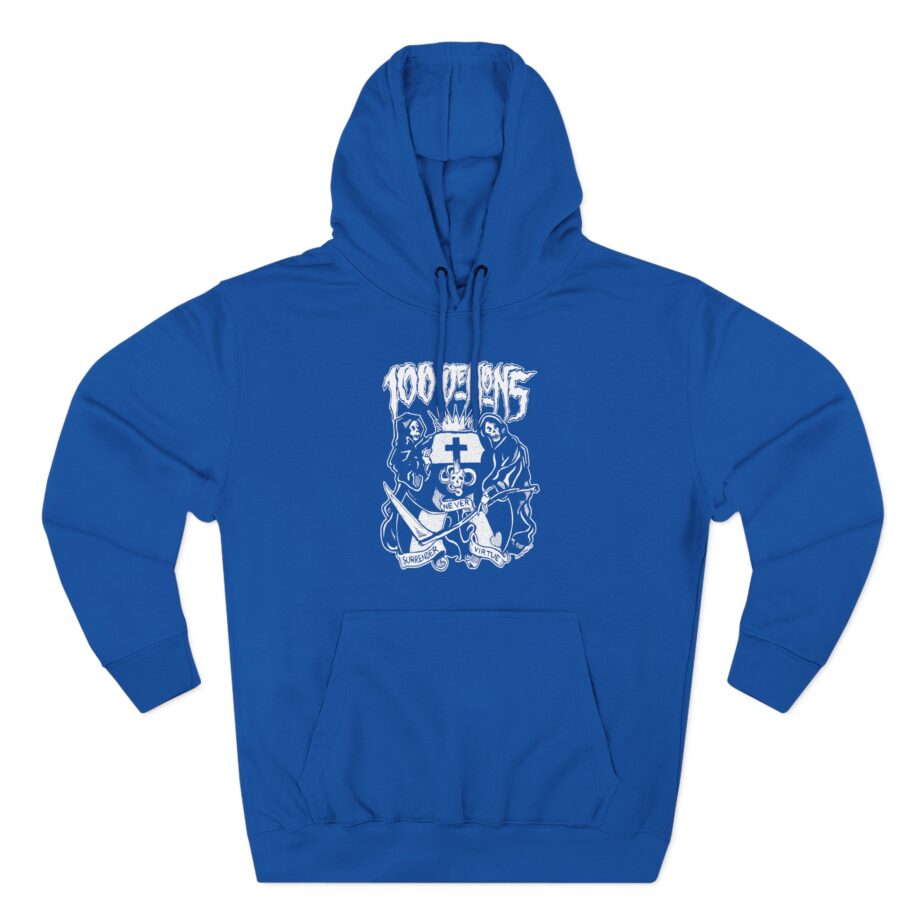 100 Demons Three-Panel Fleece Hoodie
