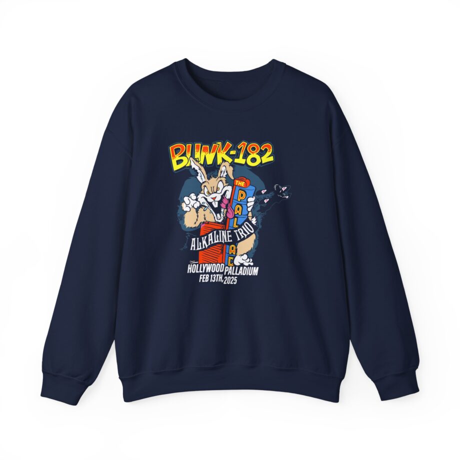 Blink 182 La Fire Aid Unisex Heavy Blend™ Crewneck Sweatshirt