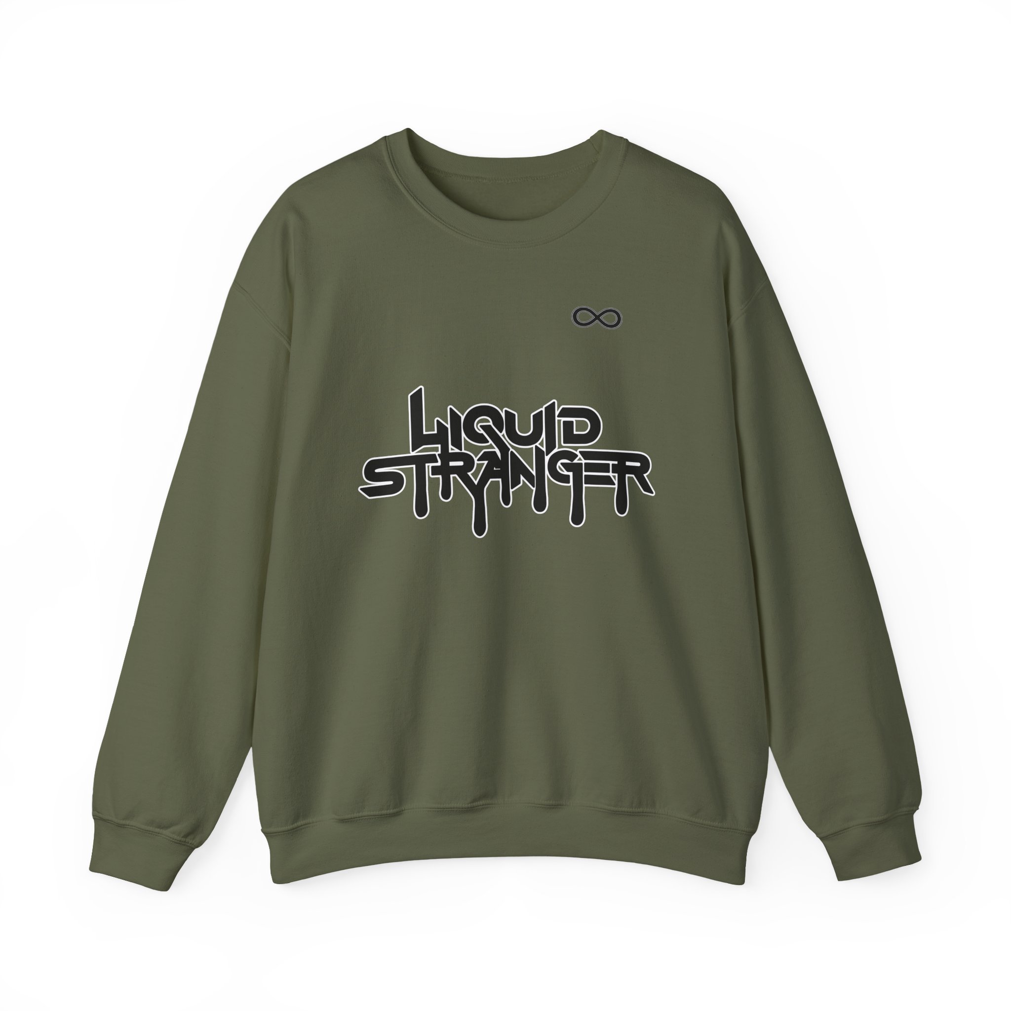 Liquid Stranger Geometric Unisex Heavy Blendâ„¢ Crewneck Sweatshirt