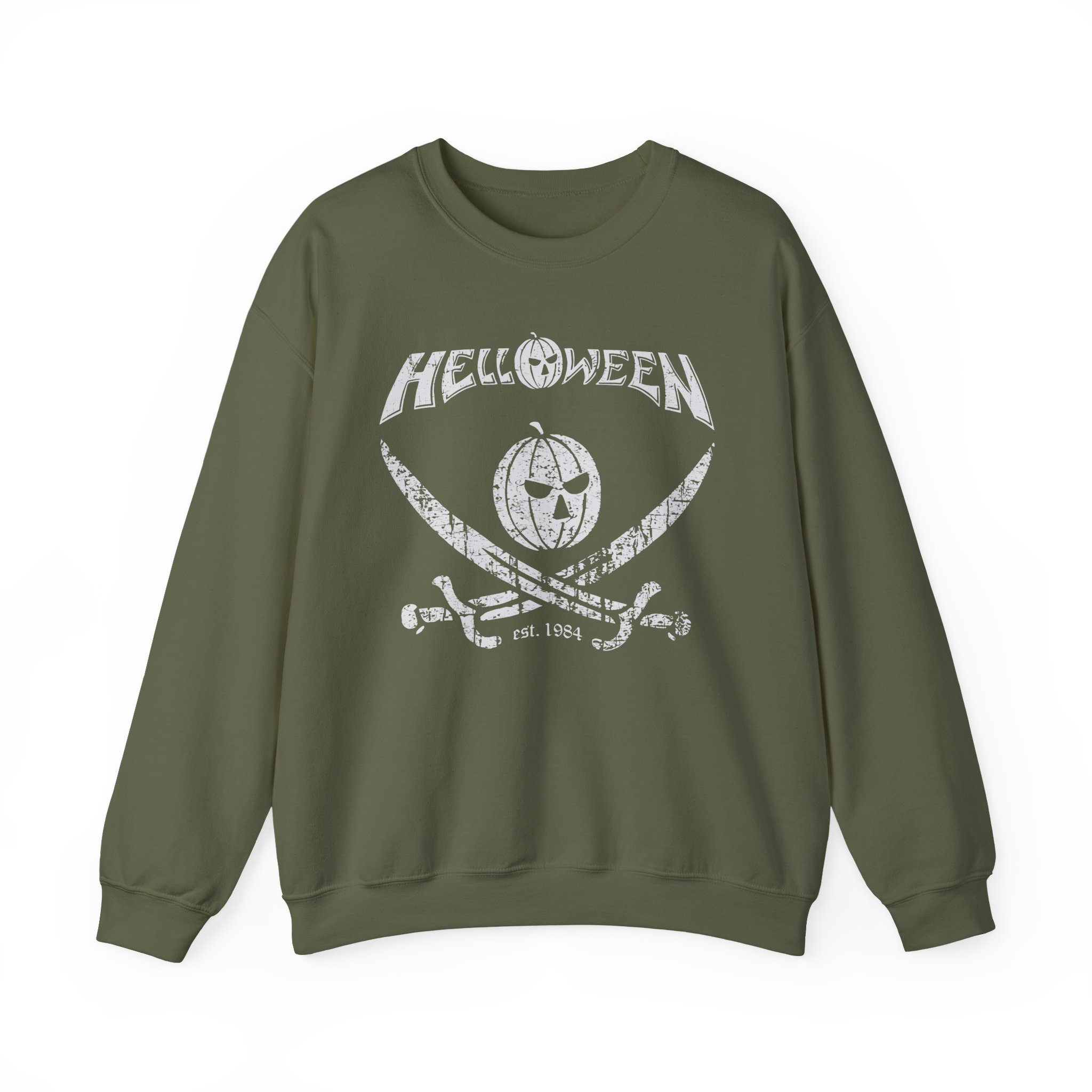 Helloween Pirate Pumpkin Unisex Heavy Blendâ„¢ Crewneck Sweatshirt