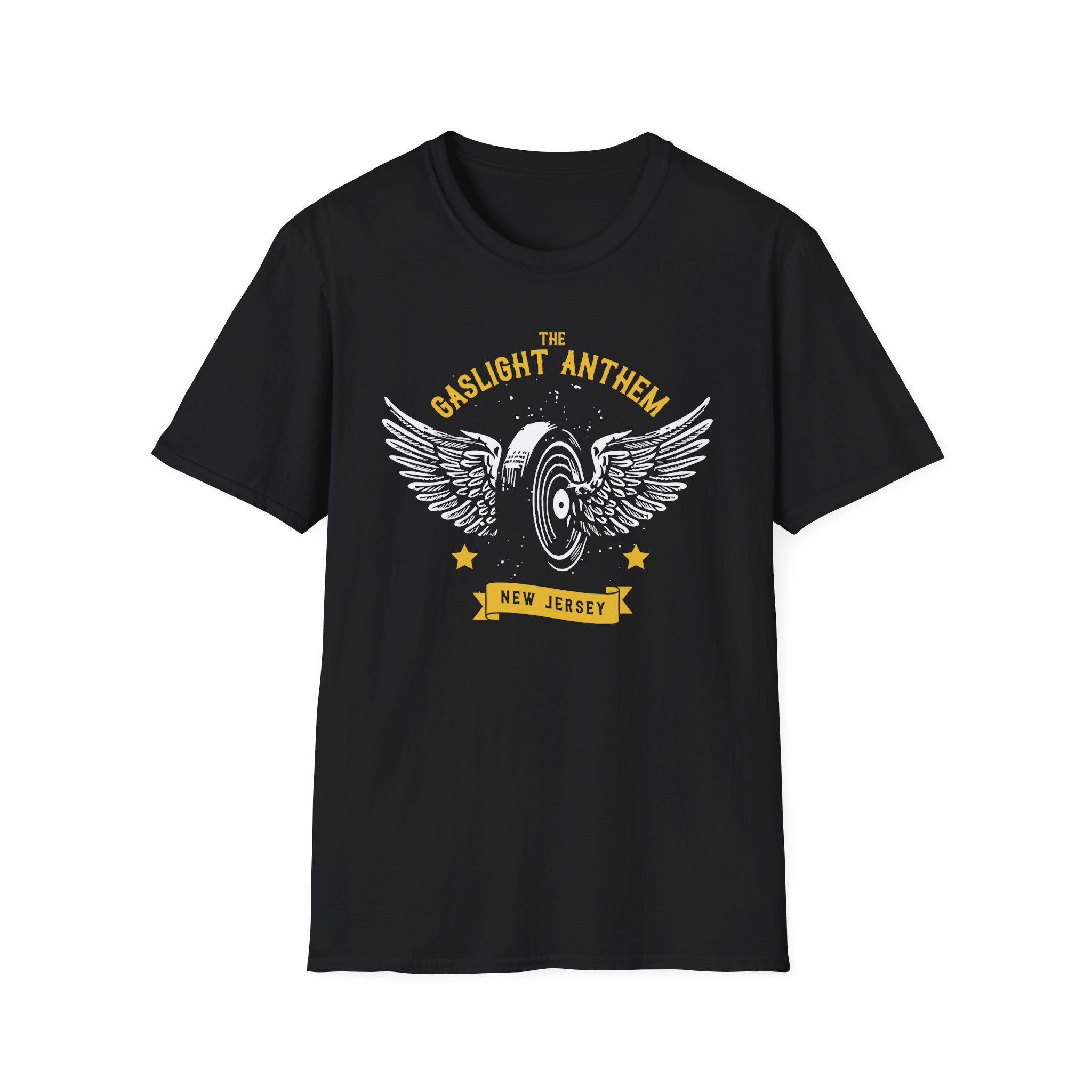 Gaslight Anthem Flying Wheel Unisex Softstyle T-Shirt