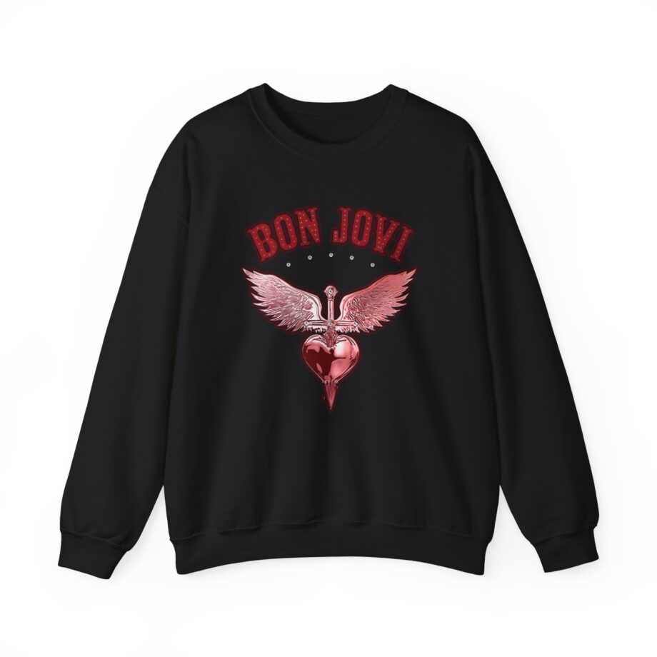 Bon Jovi Forever Red H&d Unisex Heavy Blend™ Crewneck Sweatshirt