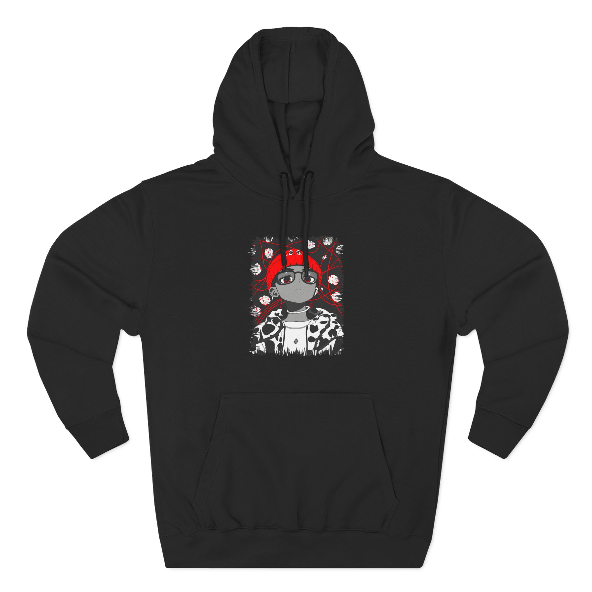 D4vd Kawaii Three-Panel Fleece Hoodie