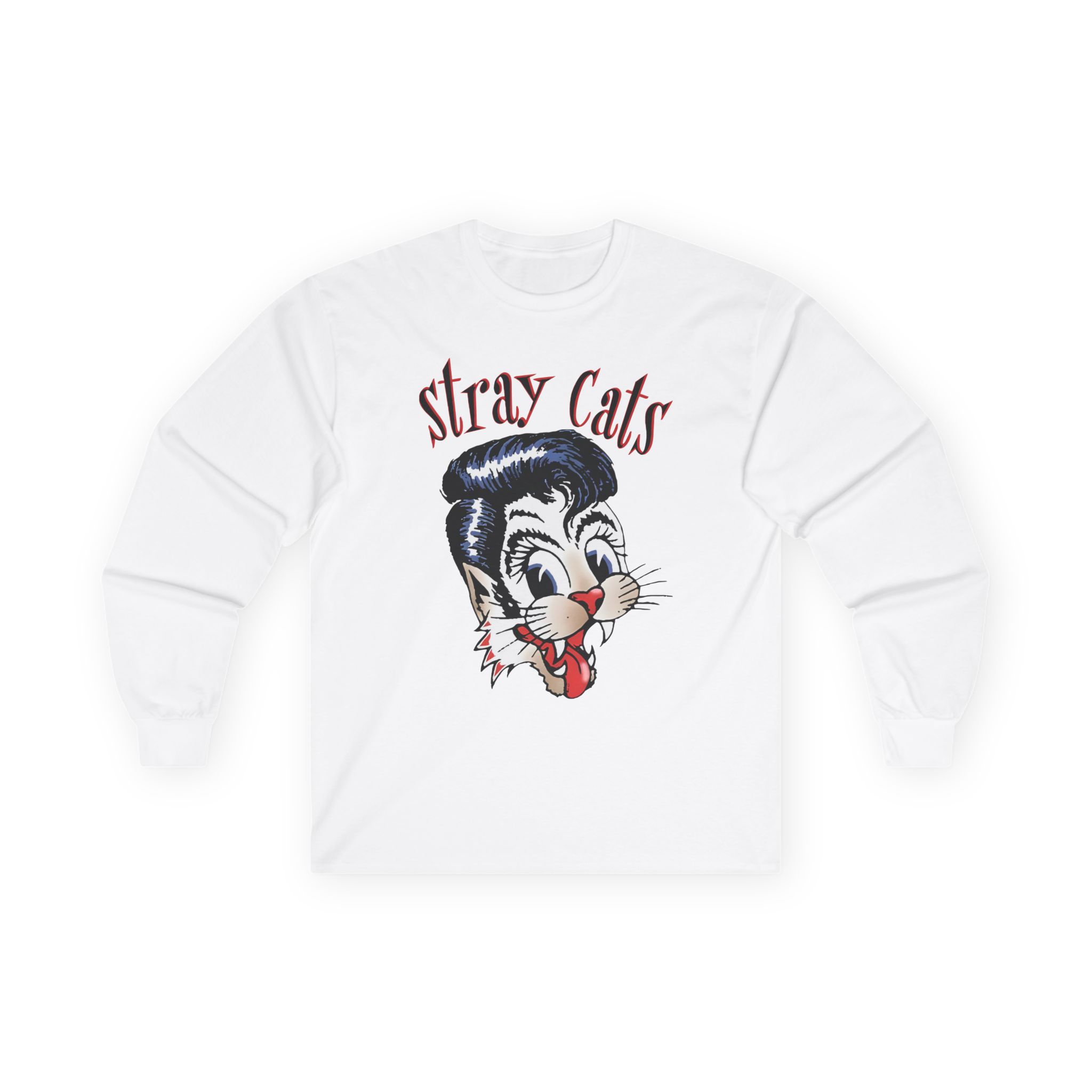 Stray Cats Airbrush Cat Unisex Ultra Cotton Long Sleeve Tee