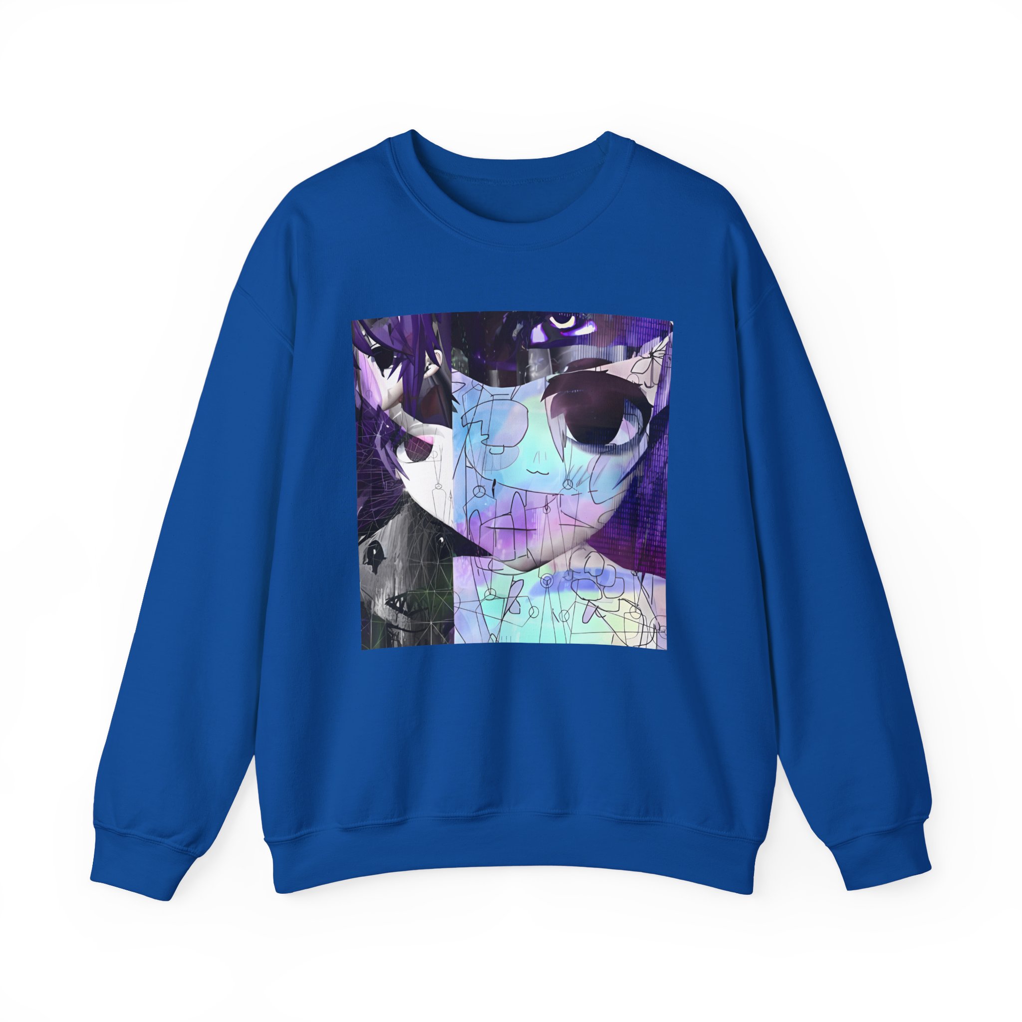 Sewerslvt Skitzofrenia Simulation Album Cover Unisex Heavy Blendâ„¢ Crewneck Sweatshirt