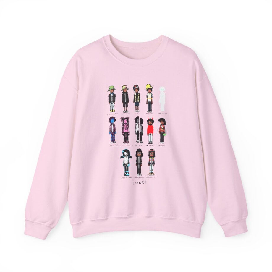 Lucki Eck$ Discography Evolution Unisex Heavy Blend™ Crewneck Sweatshirt