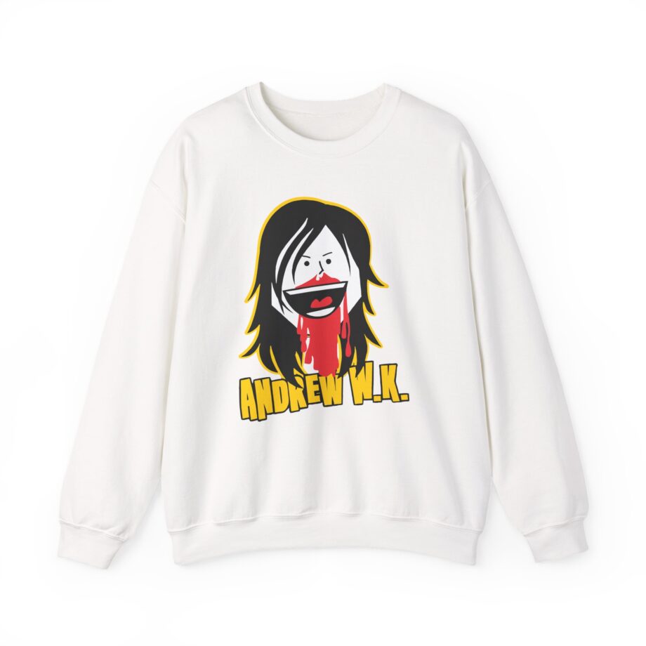 Andrew Wk Cartoon Bloody Nose Unisex Heavy Blend™ Crewneck Sweatshirt