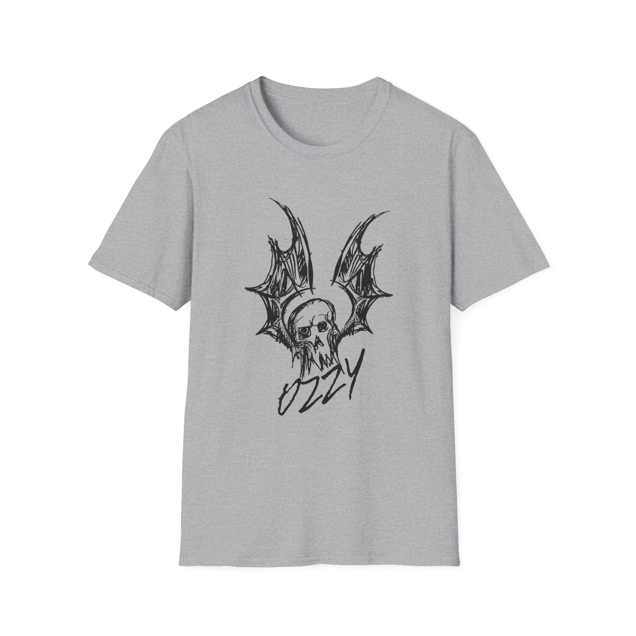 Ozzy Osbourne Bat Sketch Unisex Softstyle T-Shirt