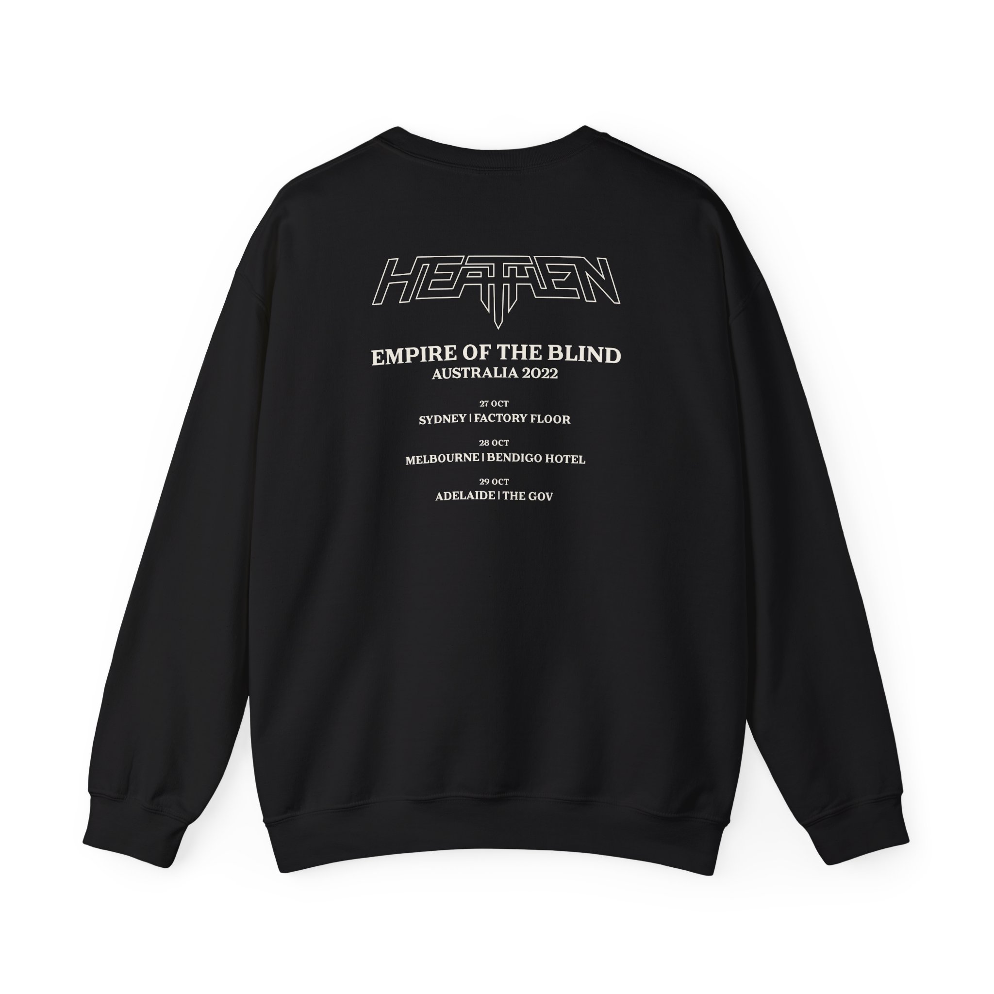 Heathen Empire of the Blind Australia Tour 2022 Unisex Heavy Blendâ„¢ Crewneck Sweatshirt
