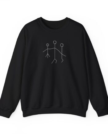 Leith Ross Stick Figures Unisex Heavy Blend™ Crewneck Sweatshirt