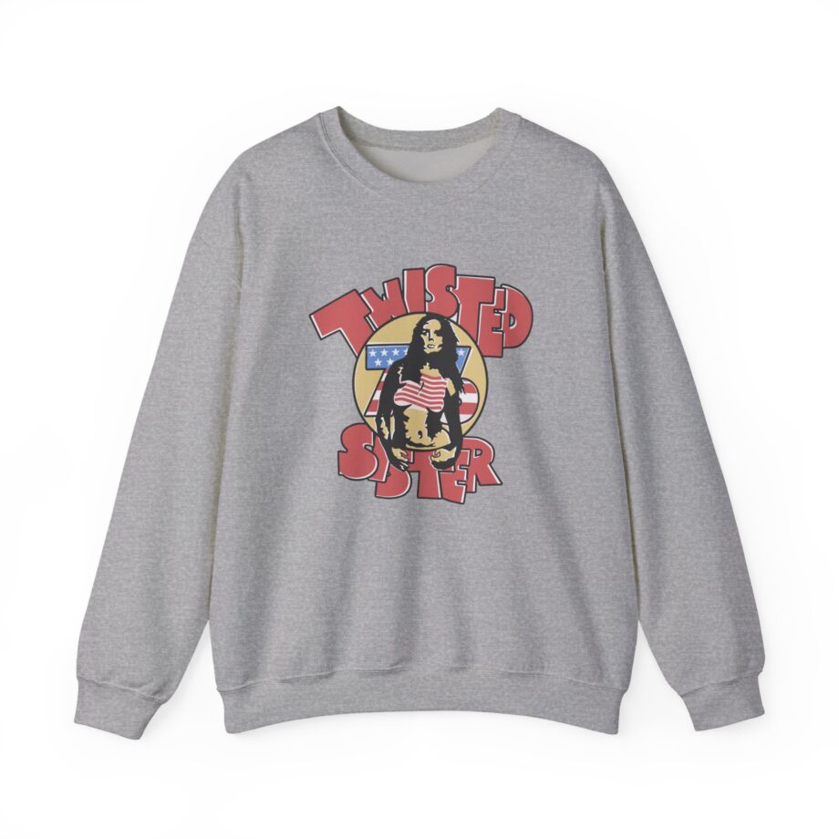 Ladies Stars and Stripes Twisted Sister Unisex Heavy Blend™ Crewneck Sweatshirt