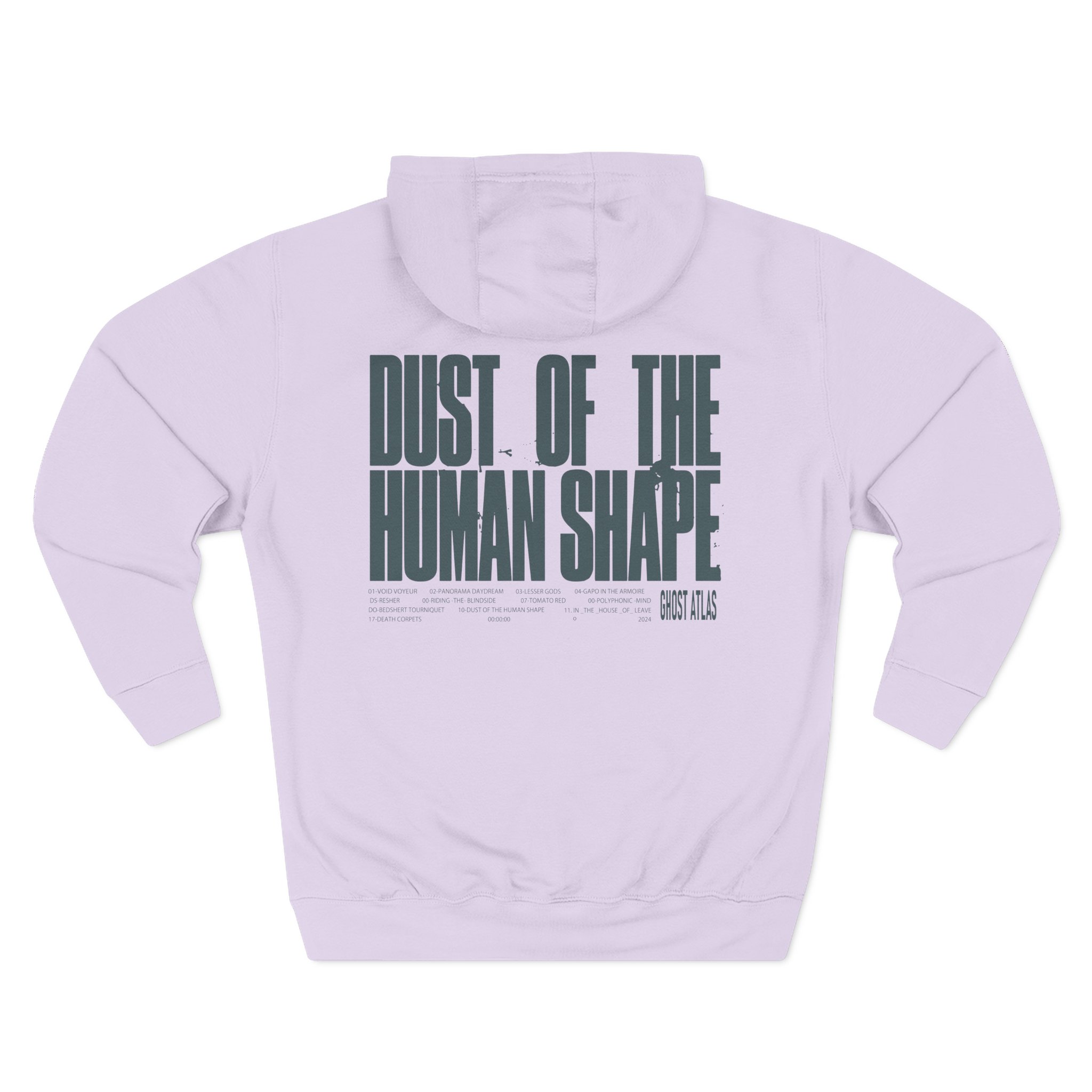 Ghost Atlas Dust of the Human Shape Three-Panel Fleece Hoodie
