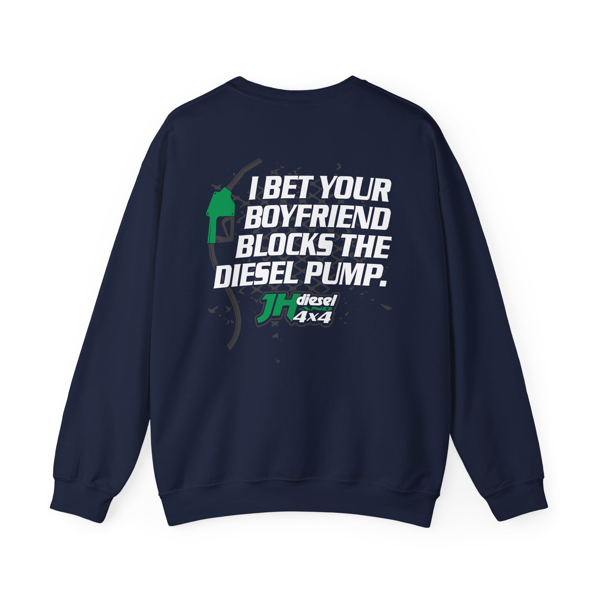 Cleetus Mcfarland Jh's Diesel Your Boyfriend Blocks Diesel Pump Unisex Heavy Blendâ„¢ Crewneck Sweatshirt
