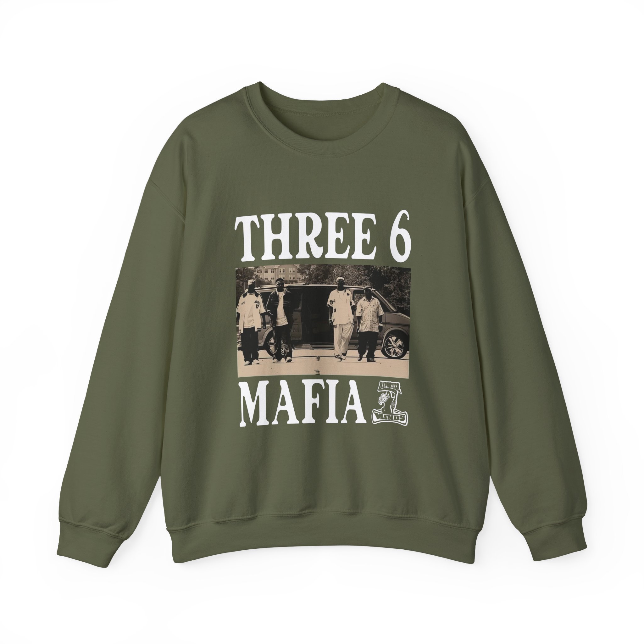 Three 6 Mafia Ridin Spinners Unisex Heavy Blendâ„¢ Crewneck Sweatshirt