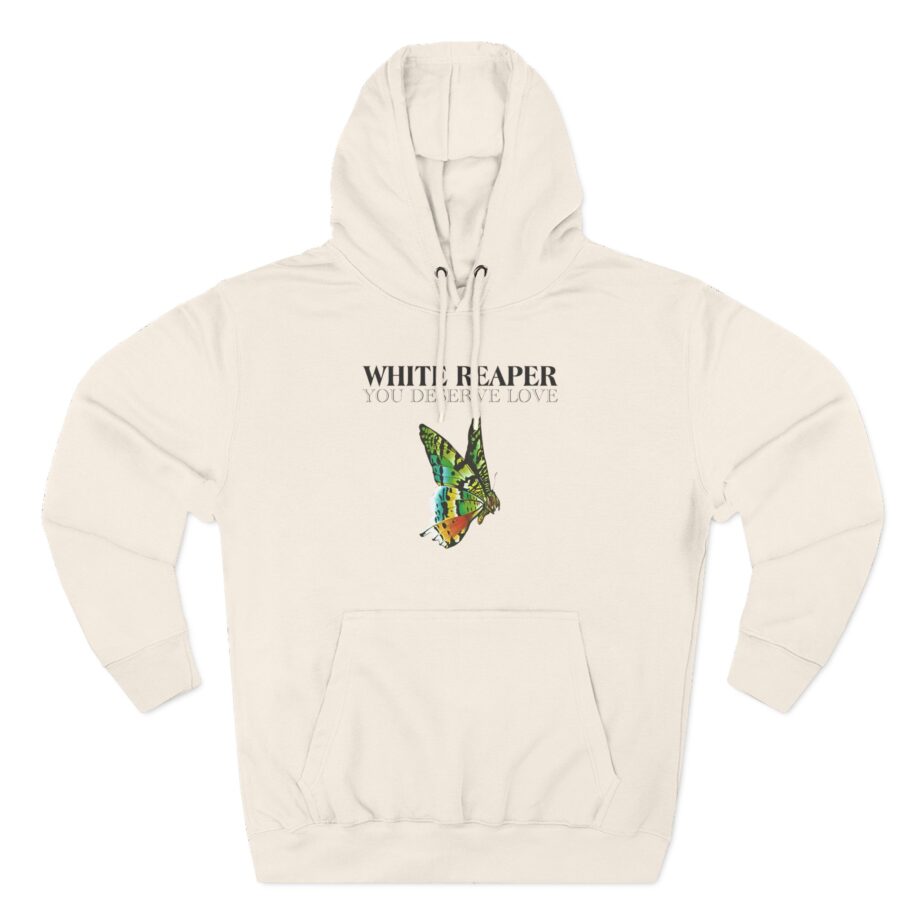 White Reaper Three-Panel Fleece Hoodie