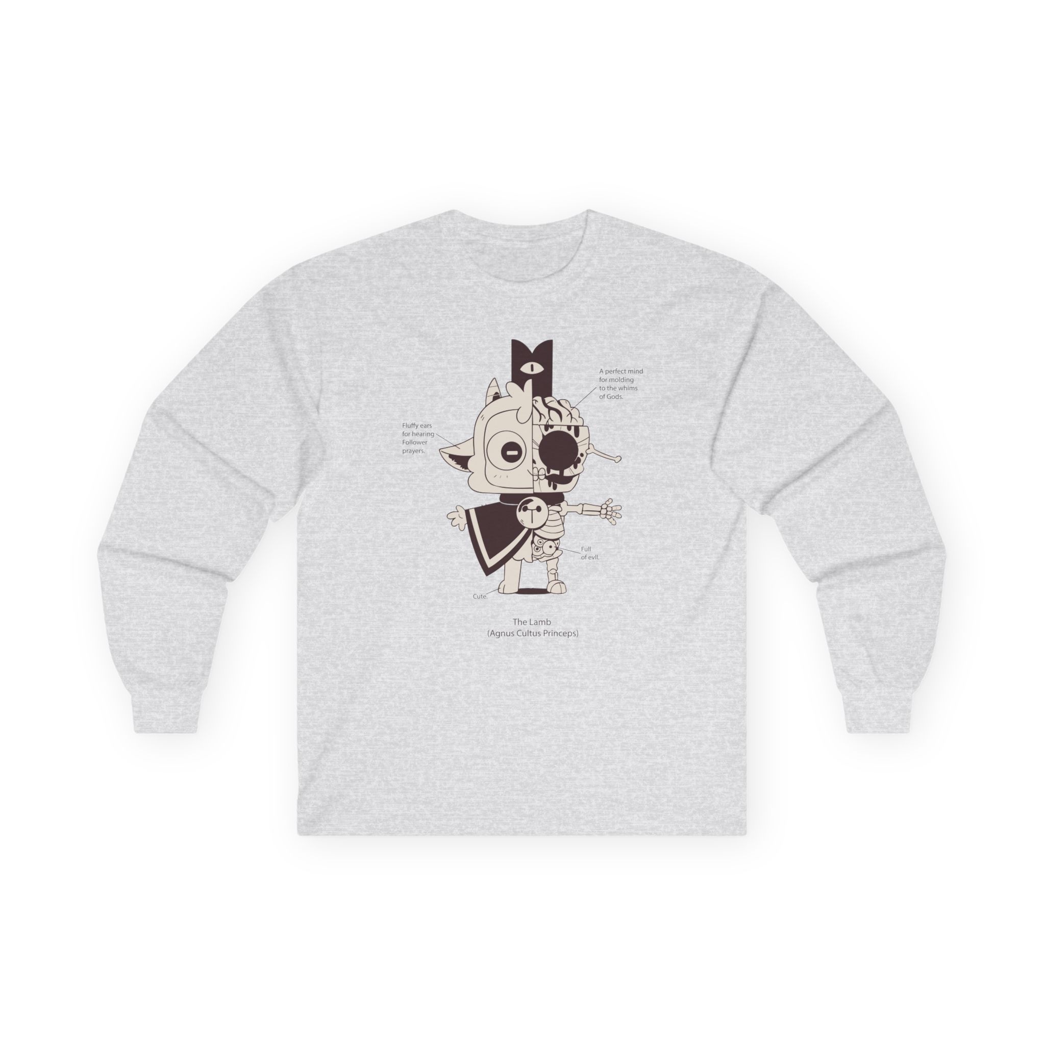 Cult of the Lamb Anatomy of the Lamb Unisex Ultra Cotton Long Sleeve Tee