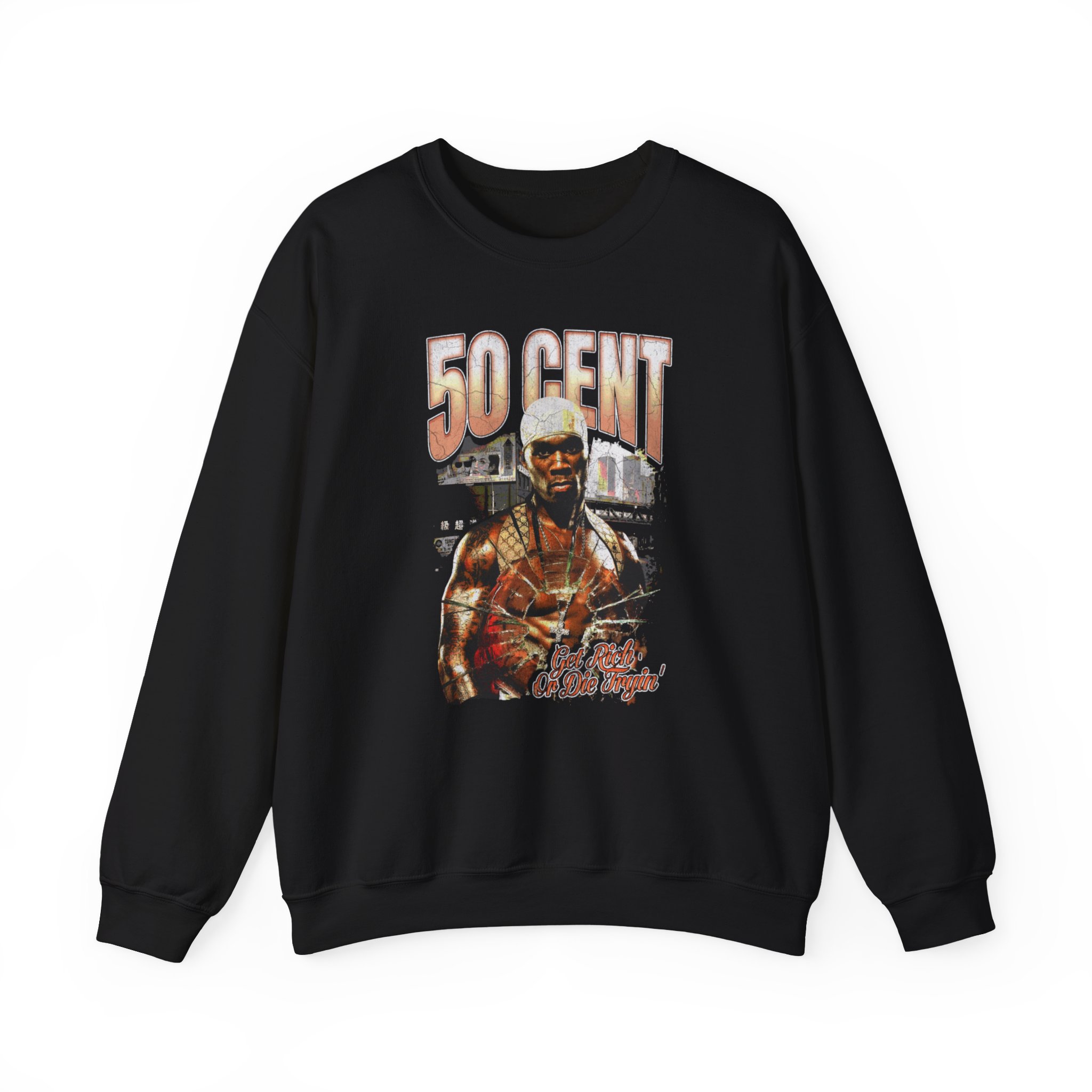 50 Cent Get Rich or Die Tryin Unisex Heavy Blendâ„¢ Crewneck Sweatshirt