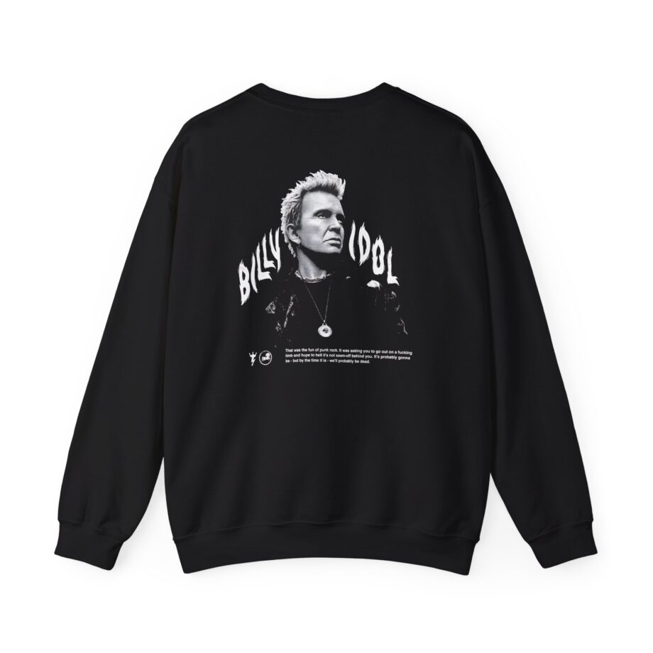 Billy Idol Flames Punk Quote Unisex Heavy Blend™ Crewneck Sweatshirt