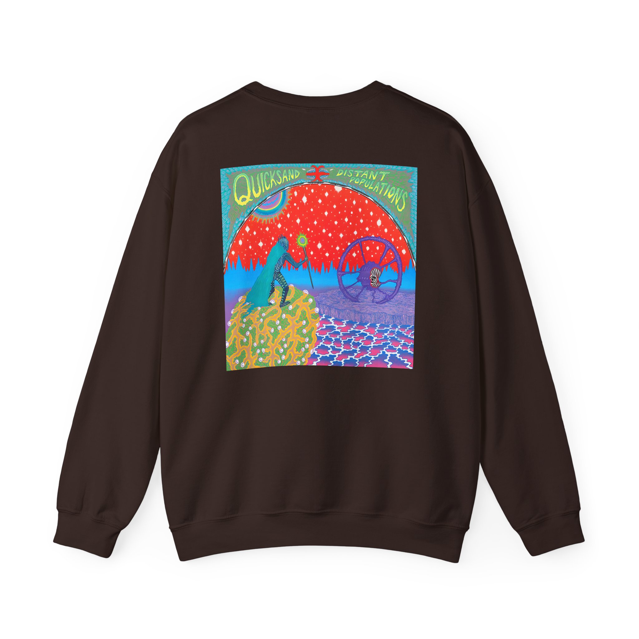 Quicksand Distant Populations Unisex Heavy Blendâ„¢ Crewneck Sweatshirt