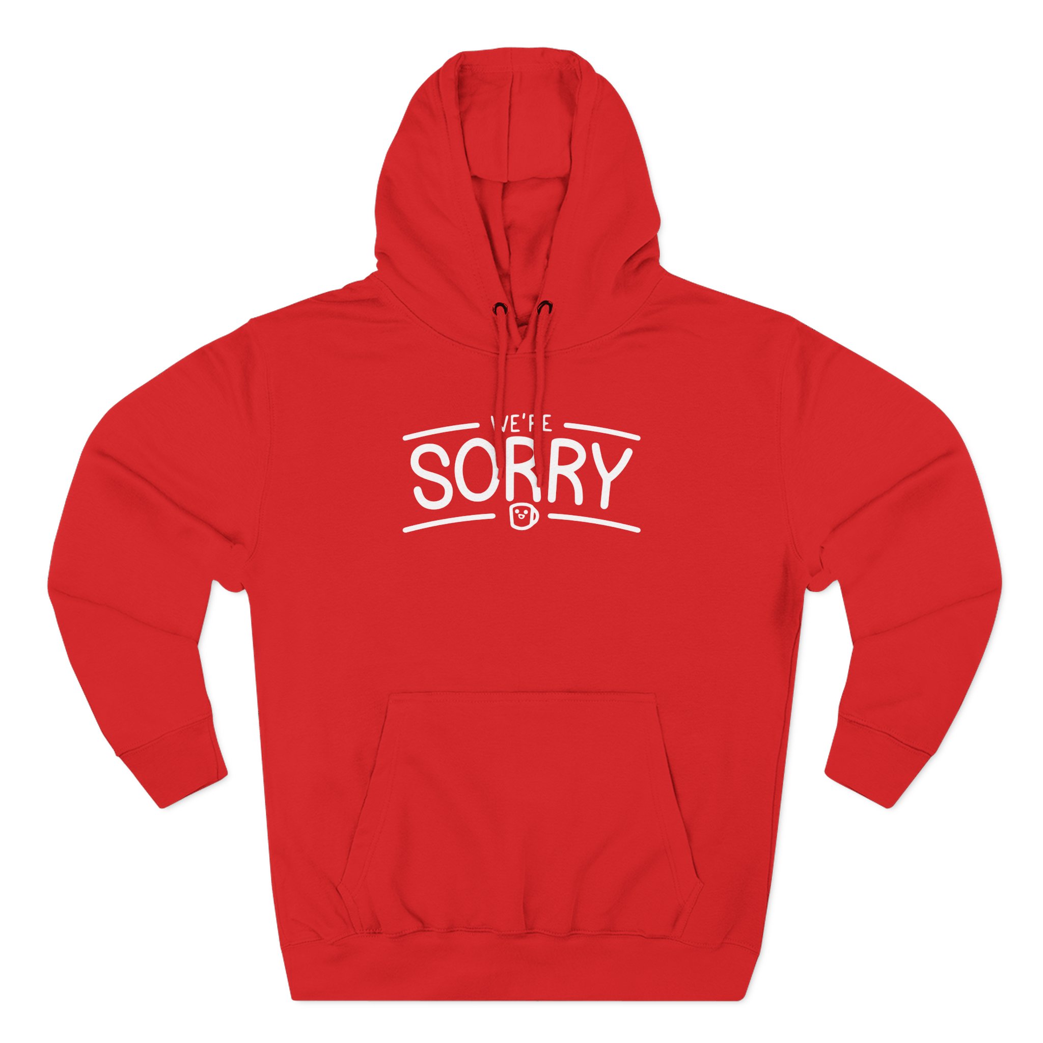 Drawfee We're Sorry Three-Panel Fleece Hoodie