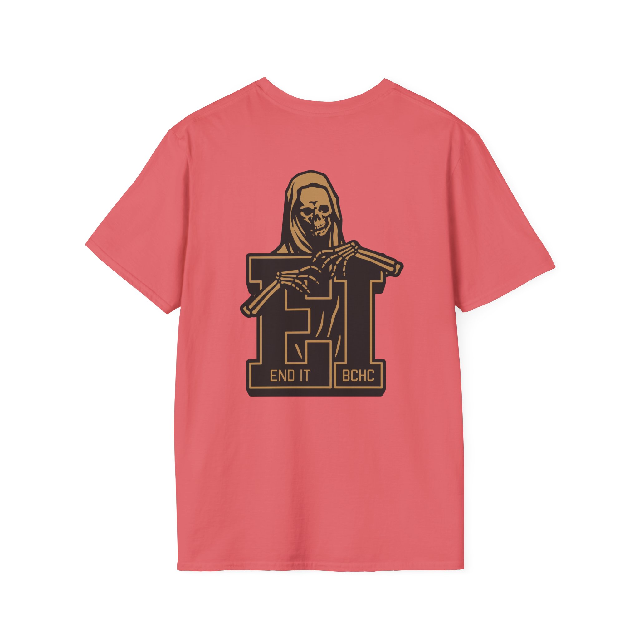 End It Bchc Reaper Emblem Unisex Softstyle T-Shirt